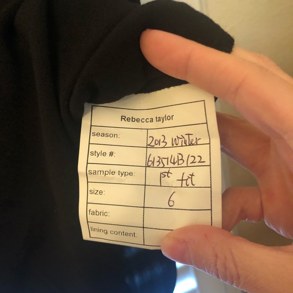 ❤️‍🔥NWT 2013 Sample Sale Rebecca Taylor Vintage Size 6 Black Snakeskin Top❤️‍🔥 - Picture 9 of 12